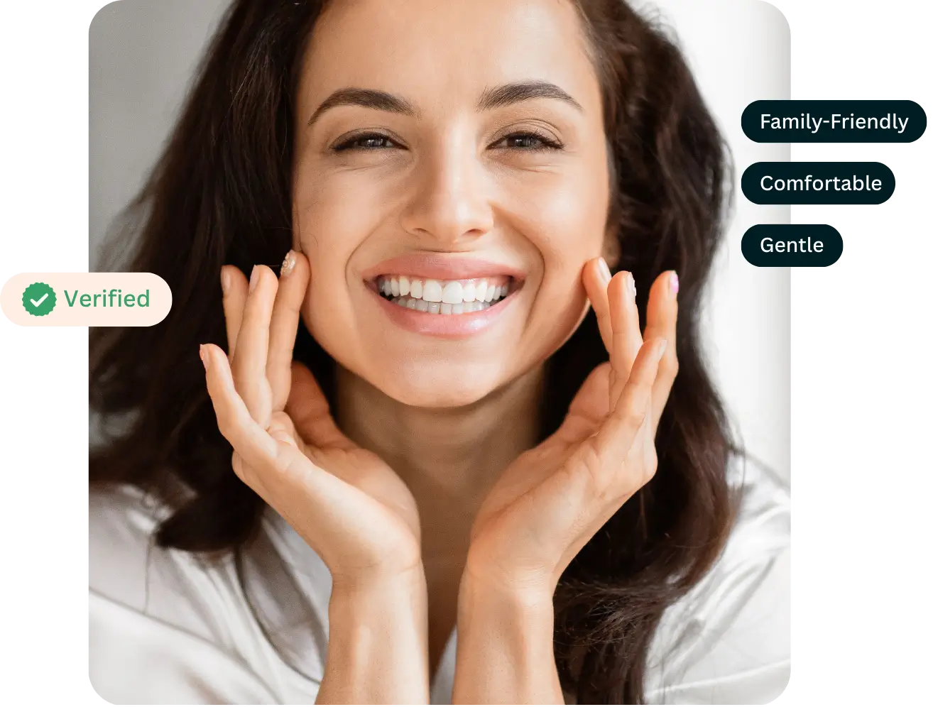 Smiling woman receiving dental care at Metro Scott